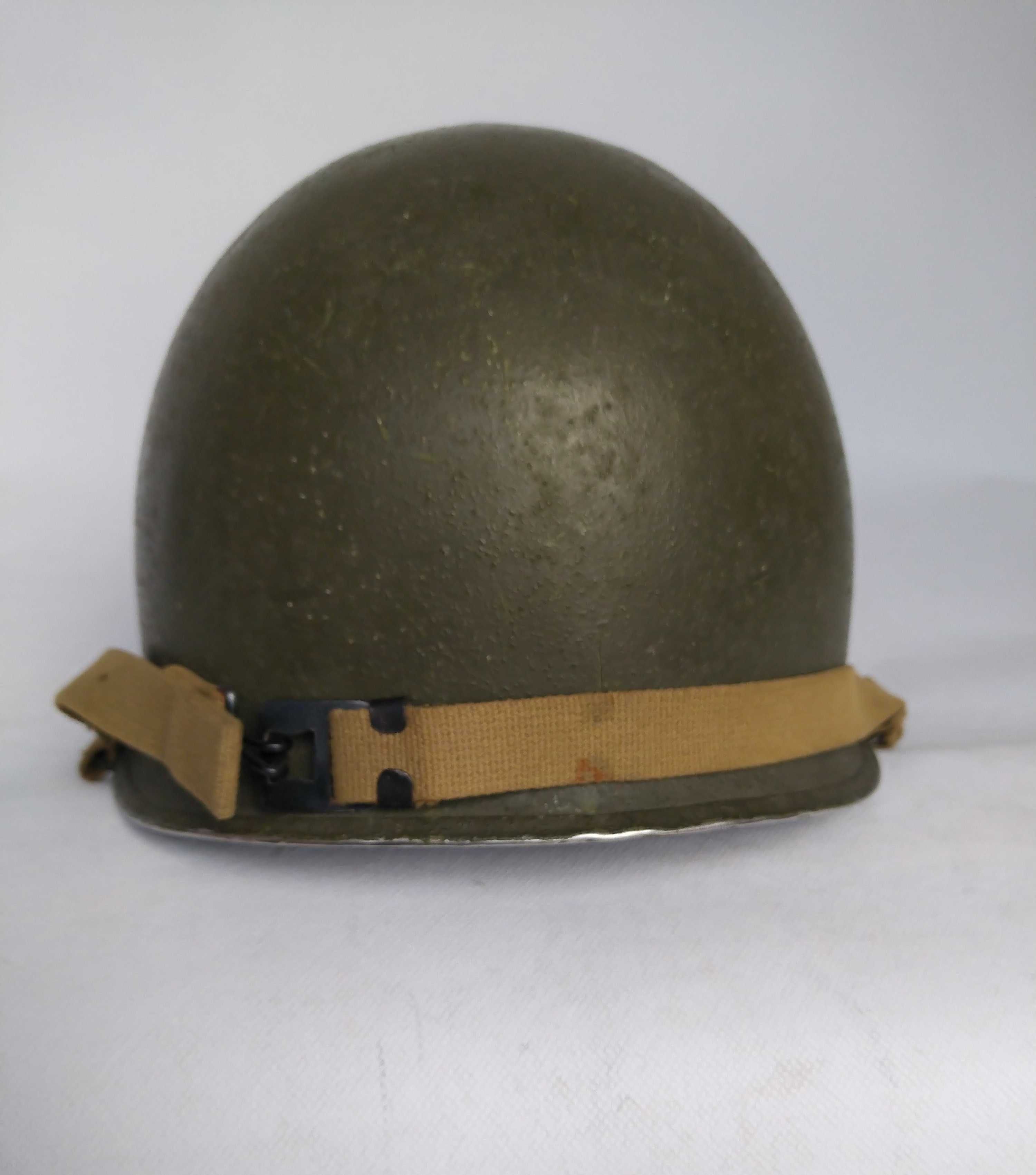 Hełm stalowy US M1 emblemat 506. pułk piechoty spadochron. 506th PIR