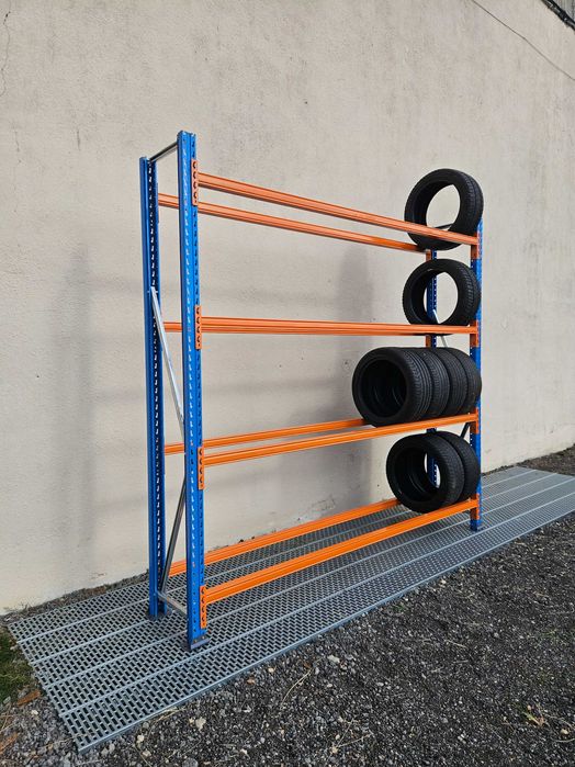 Regał na opony, regał na koła, regał warsztatowy, regał garażowy