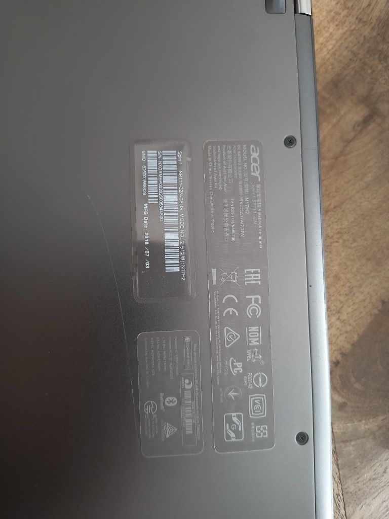 Laptop Tbleta 2w1 ACER SPIN1-SP111-32N-C5US
marki ACER, model SPIN 1 -