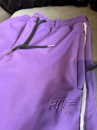 Spodnie snowboard FYVE snow pants purple reflective M