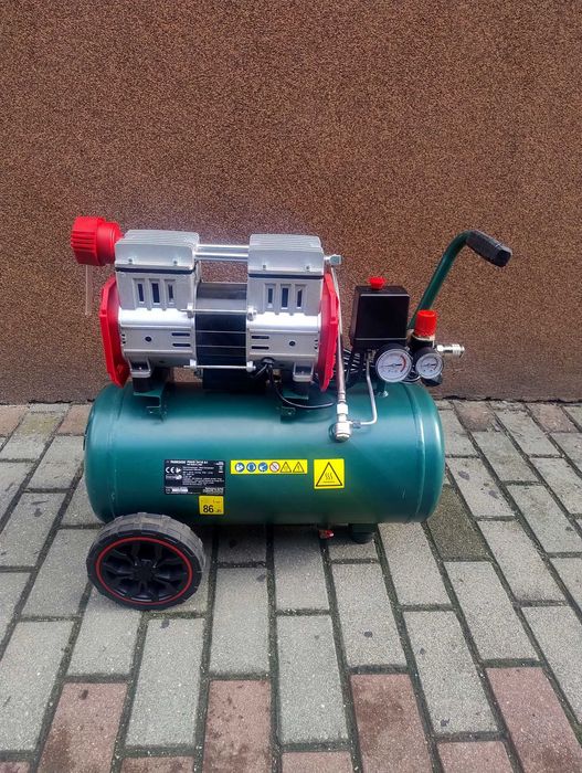 Kompresor 24 l 10 barów bardzo cihy 2 tłokowy PARKSIDE PASKO 2410 A1