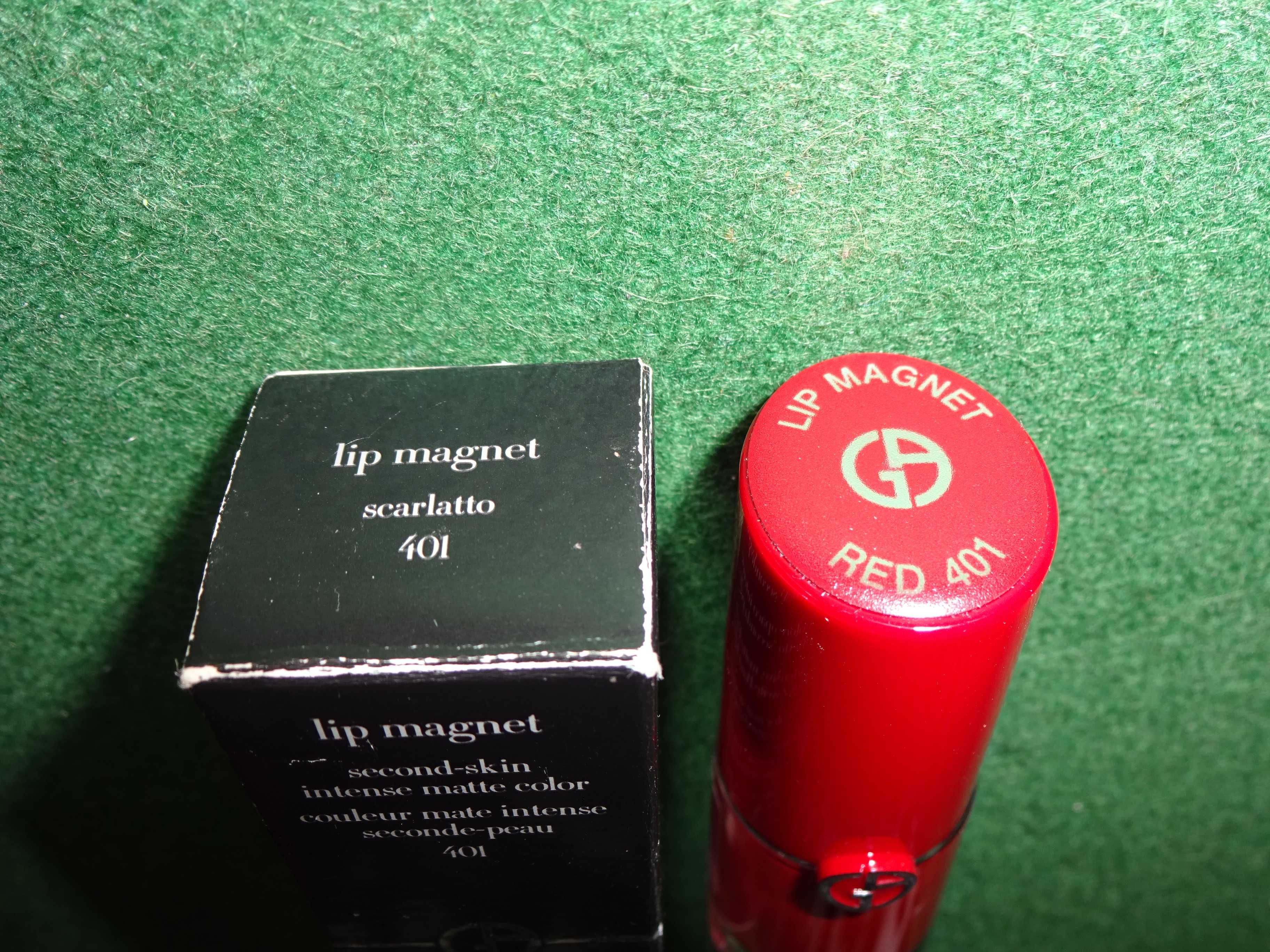 GIORGIO ARMANI Lip Magnet Scarlatto Red 401 czerwona pomadka