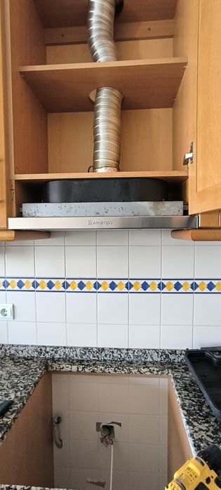 Placa a gás + Exaustor