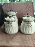 Stare ceramiczne pojemniki na artykuły kuchenne 150