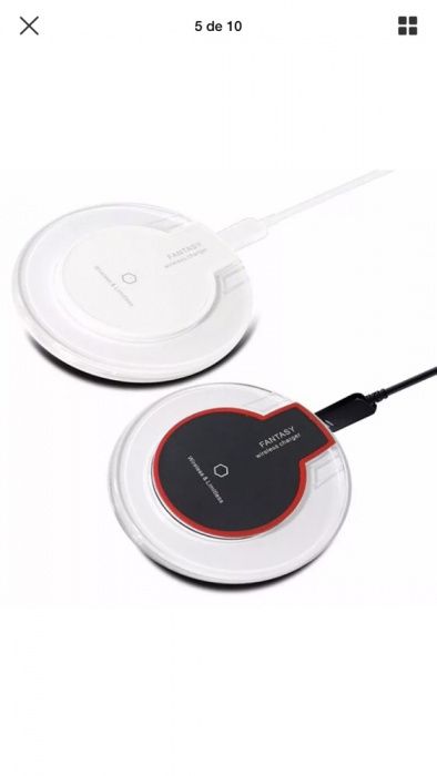 Carregador wireless universal para telemóvel