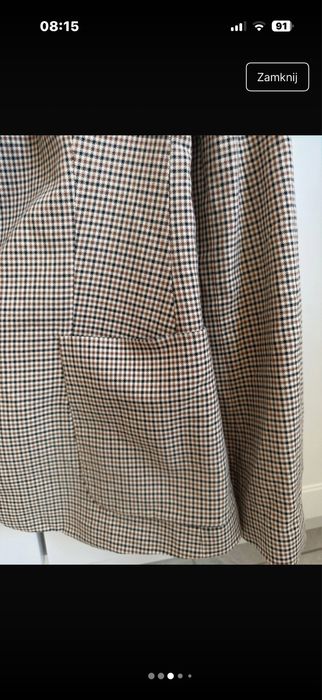 Klasyczna marynarka / żakiet w krateczkę Zara Woman