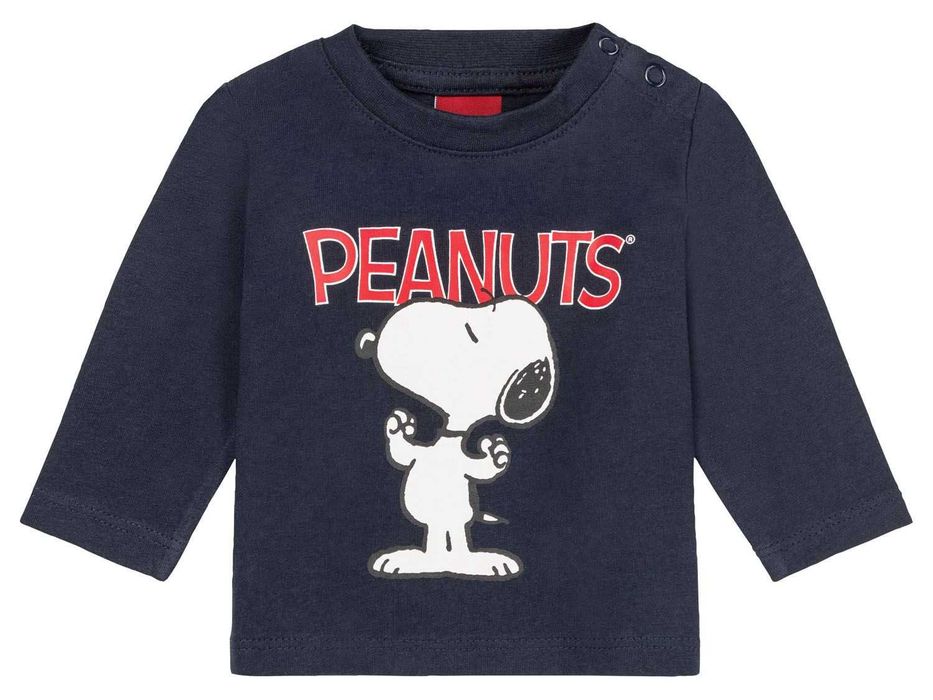 Lupilu Peanuts BLUZKI NIEMOWLĘCE z biobawełny GOTS, 2 sztuki, r. 62/68