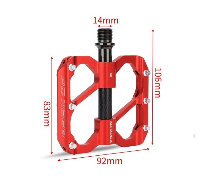 Pedały rowerowe platformowe MEROCA PD-M268 BLACK