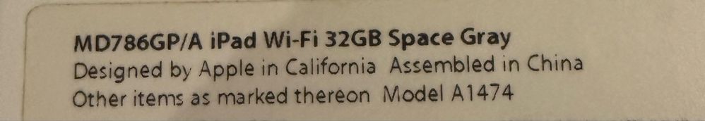 Ipad Air 32Gb A1474