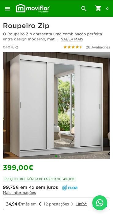 Vendo 2 roupeiros juntos ou separados