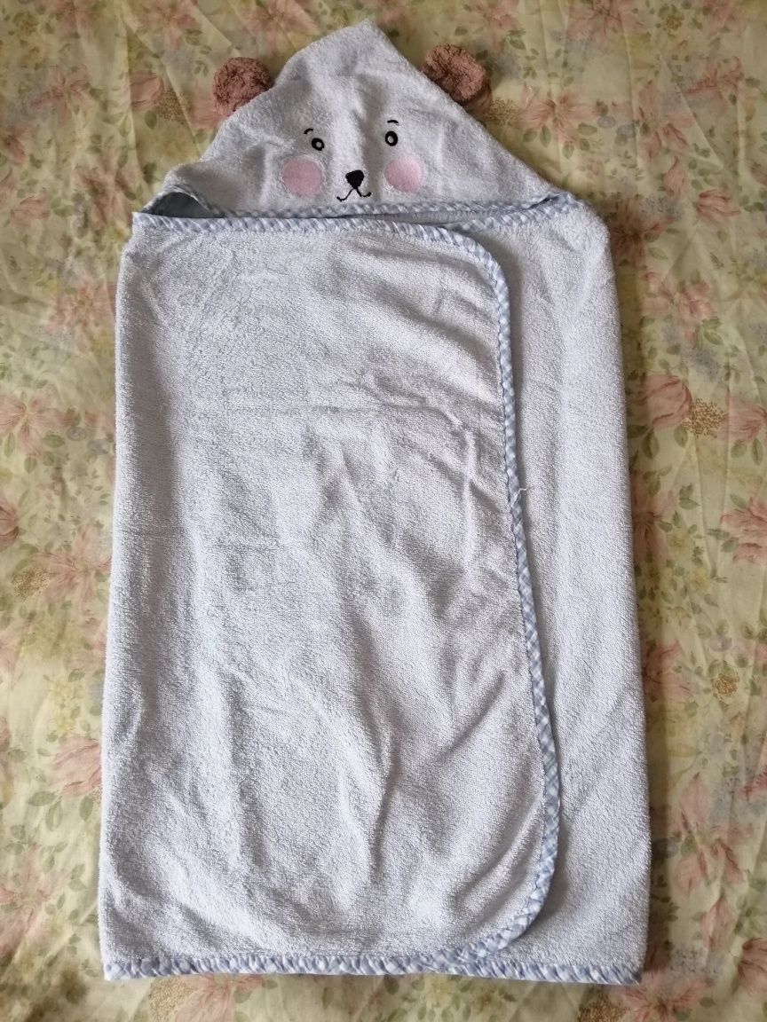 Махровое полотенце пончо накидка