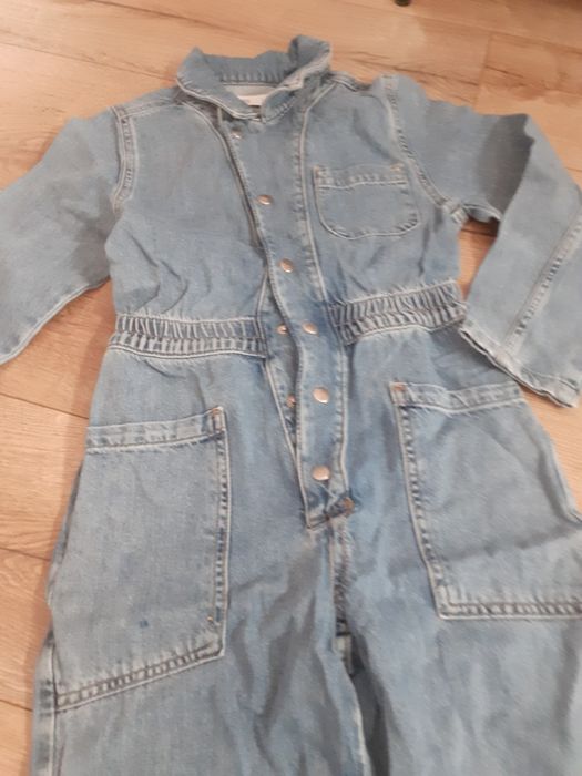 Kombinezon jeansowy r. 134 Zara