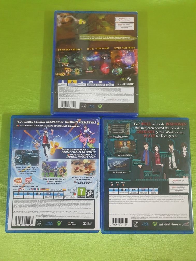 Jogos PS4  - mandatory.  Rogue Stormers.  Digimon world.