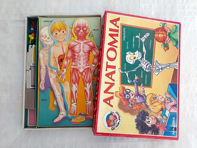 Jogo Anatomia Majora Didático Educativo Tabuleiro Puzzle Vintage