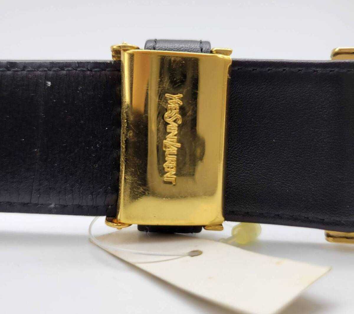 Yves Saint Laurent pasek vintage nowy z pudełkiem uniseks