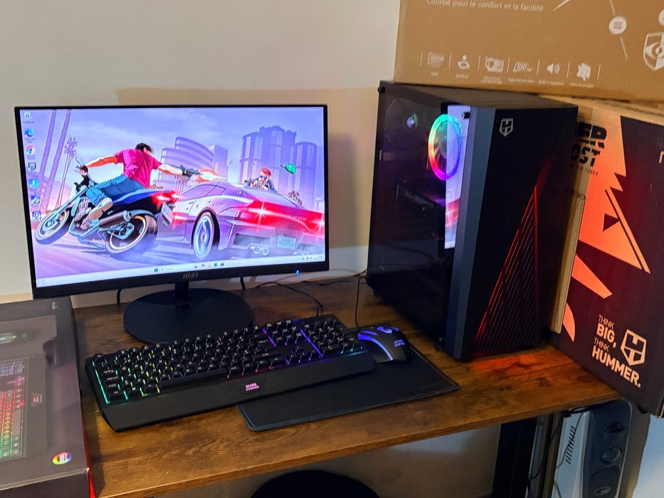 Pc/Gaming Core i5/Ram 32Gb/AMD RX580 8Gb/Monitor Msi 24" Curvo