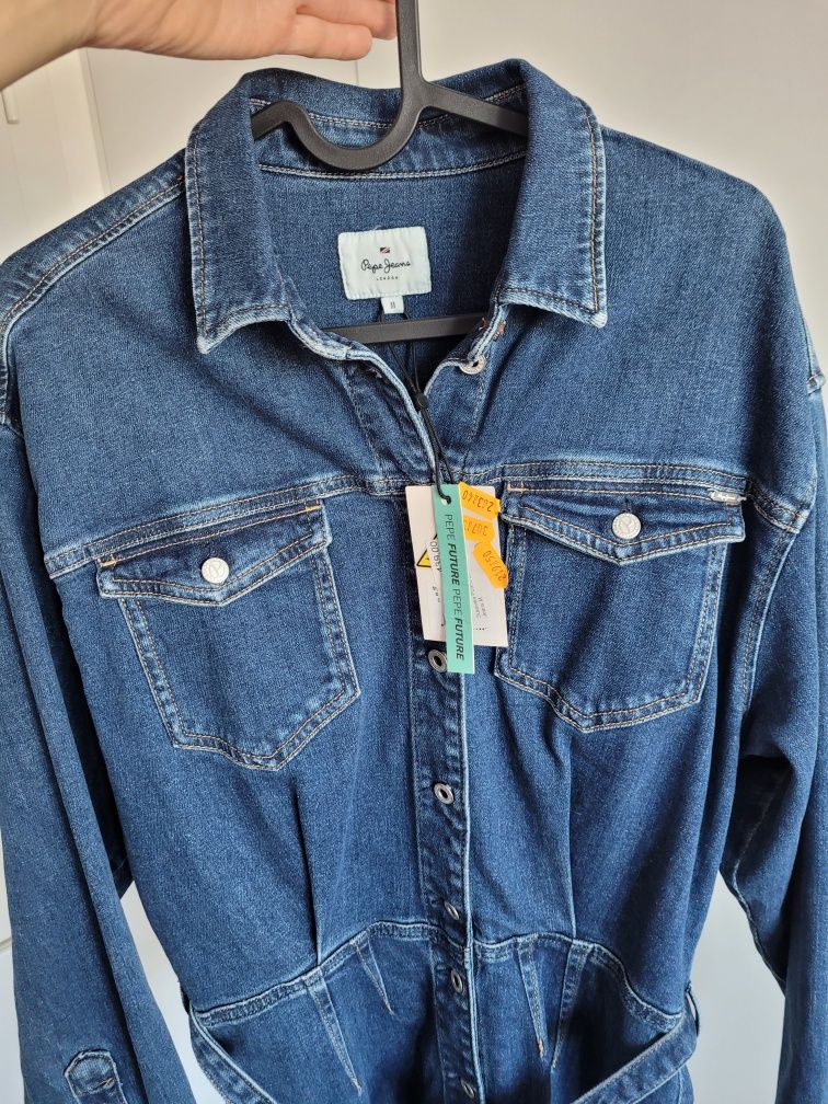Sukienka jeansowa, Pepe Jeans, Regular Fit, nowa, z metką, M