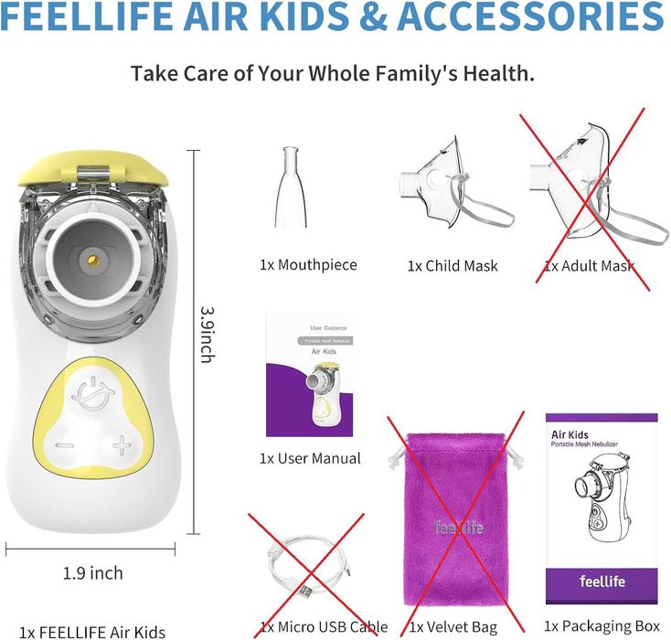 Przenośny cichy nebulizator dla dzieci Do łagodzenia przeziębienia