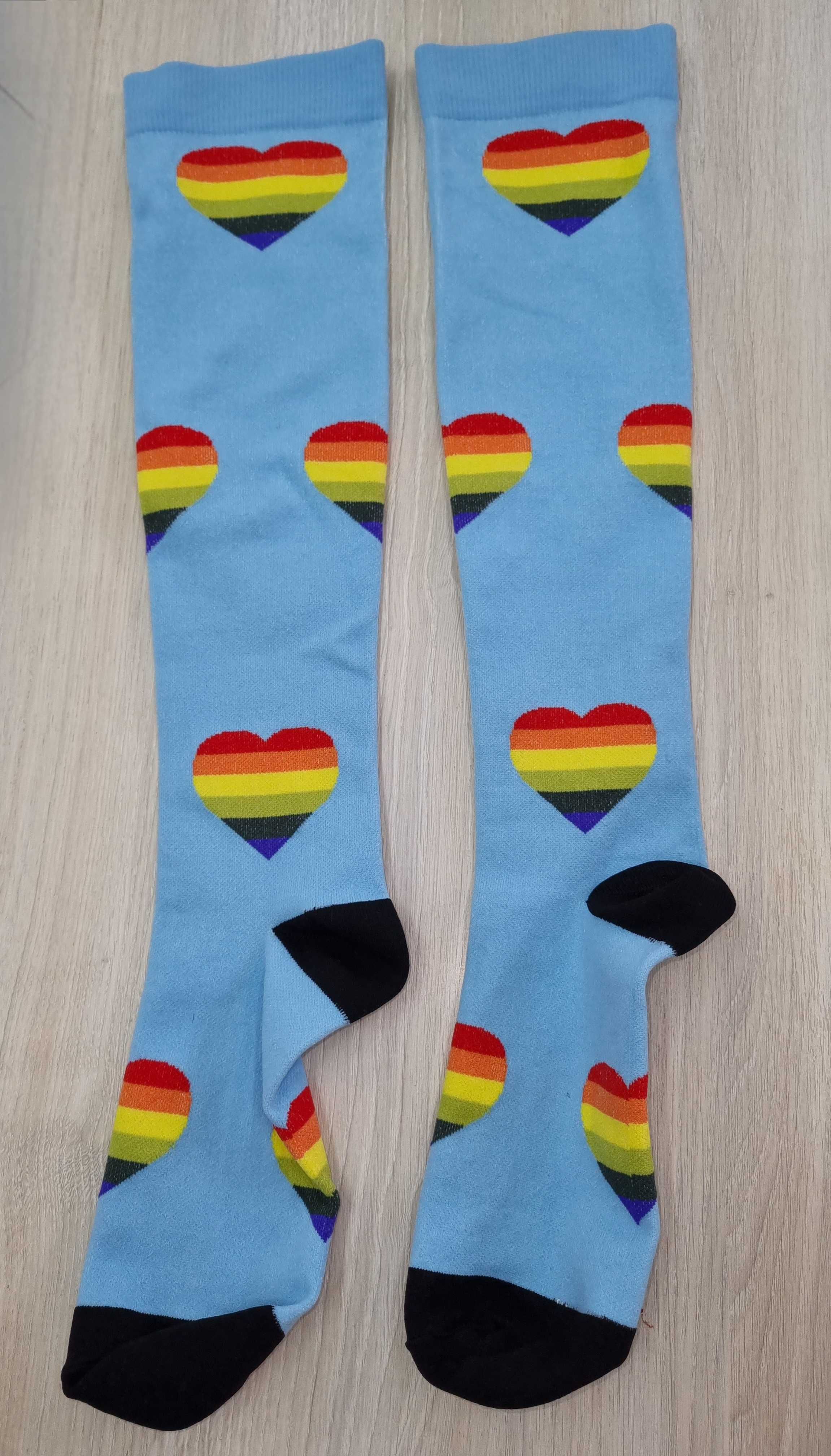 Компресійні гольфи,шкарпетки кольорові до колін (knee-high socks)