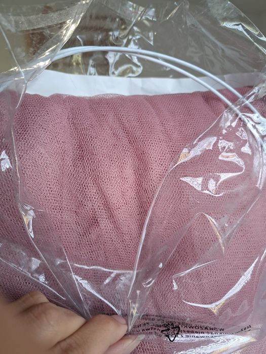 Baldachim, moskitiera pudrowy róż do pokoju dziecięcego