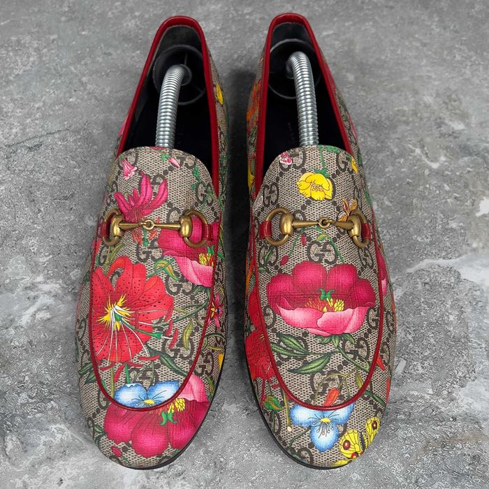 Gucci jordaan floral loafer supreme жіночі лофери туфлі оригінал 38 EU