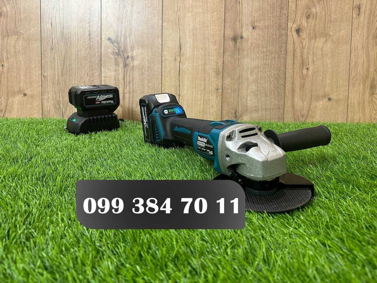 Акамуляторна Болгарка Makita 1200Вт КШМ 48V-8Ah УШМ 9500об/хв Турбина