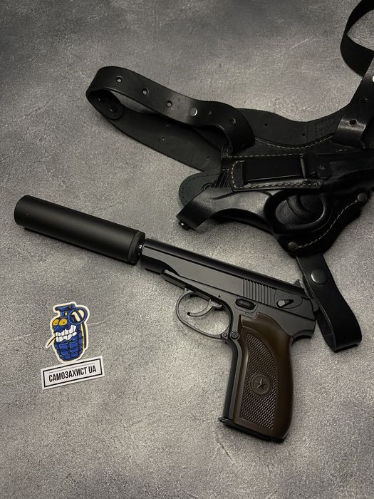 Пістолет металевий ПМ+глушник