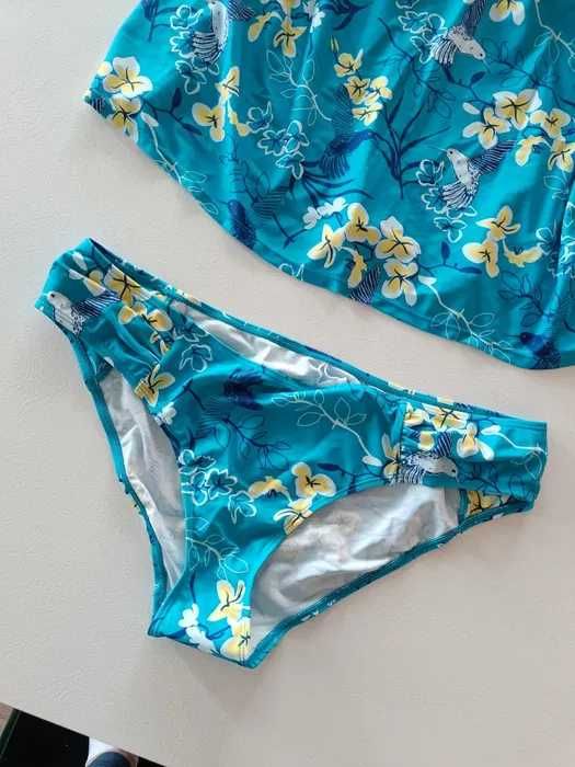 Tankini ciążowe 40 L niebieski  żółty