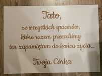 Tablica ślubna Tato...