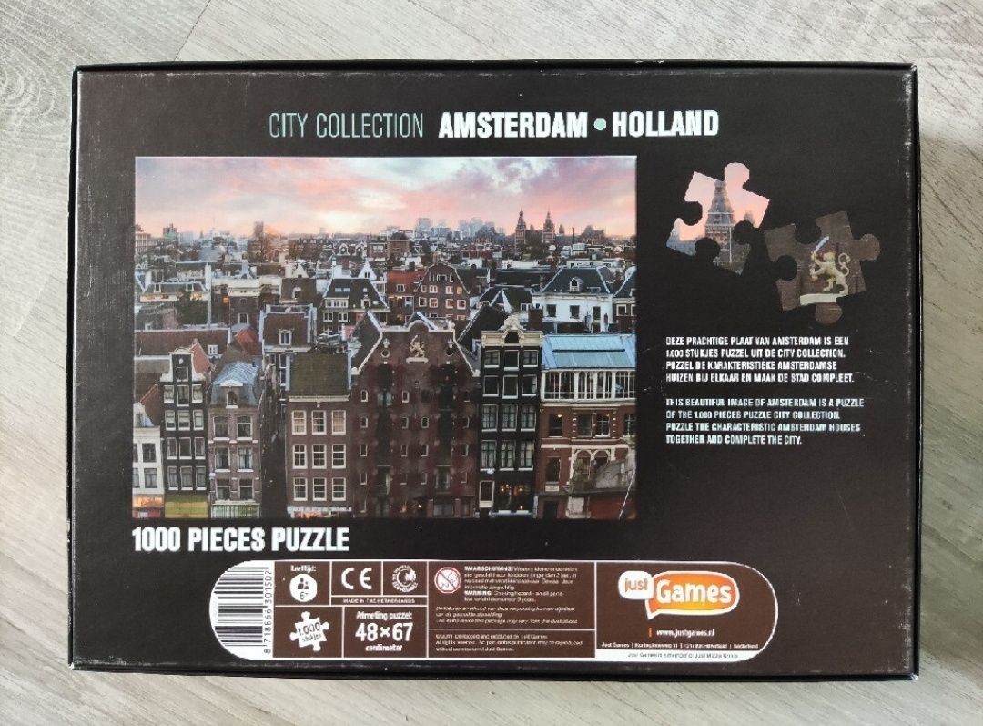 Puzzle Just Games City Collection Amsterdam 1000 el