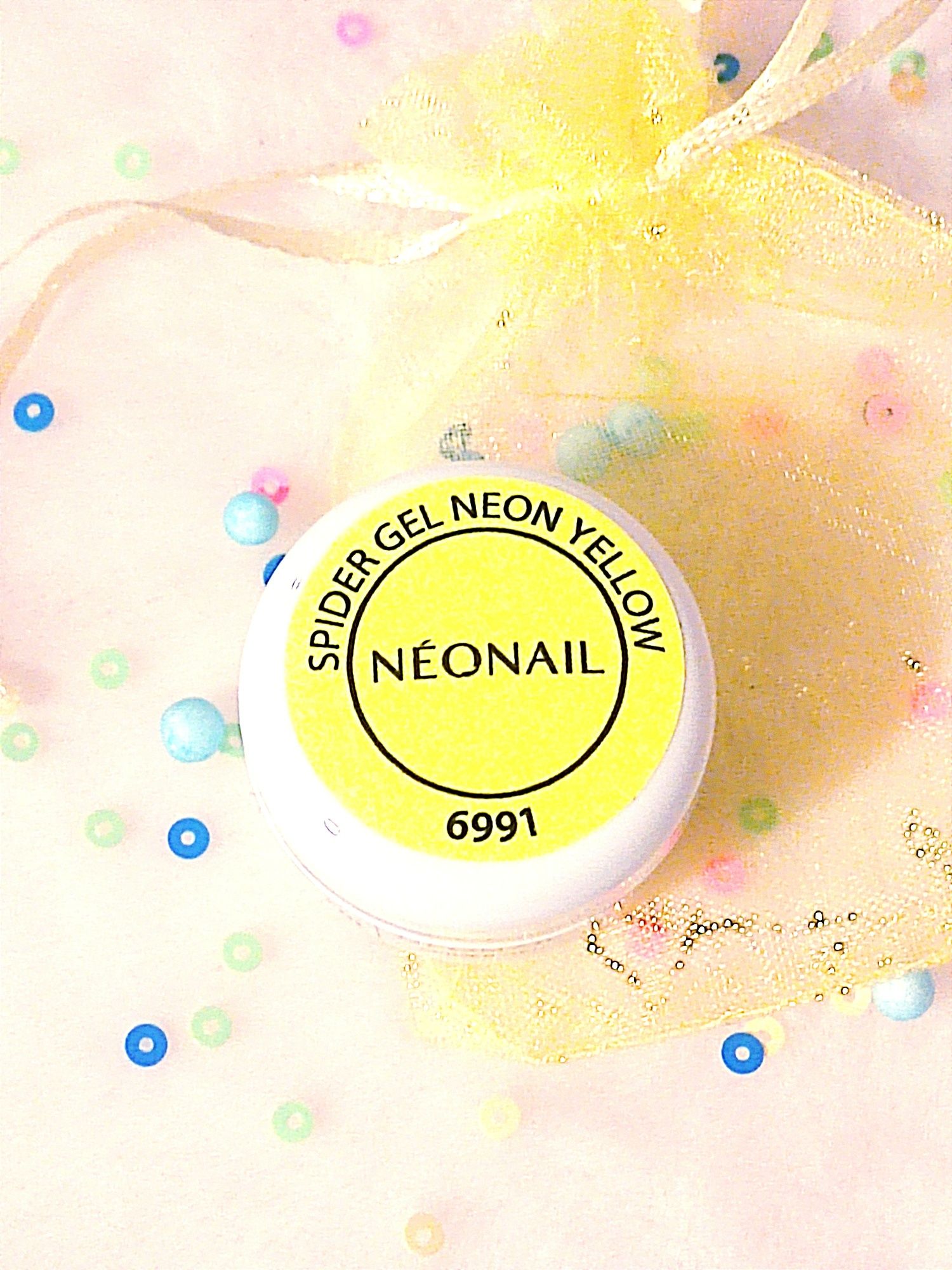 Nowy żel neonail spider gel neon yellow 6991 manicure akcesoria