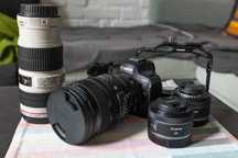 Canon R6II i zestaw obiektywów i akcesoriów