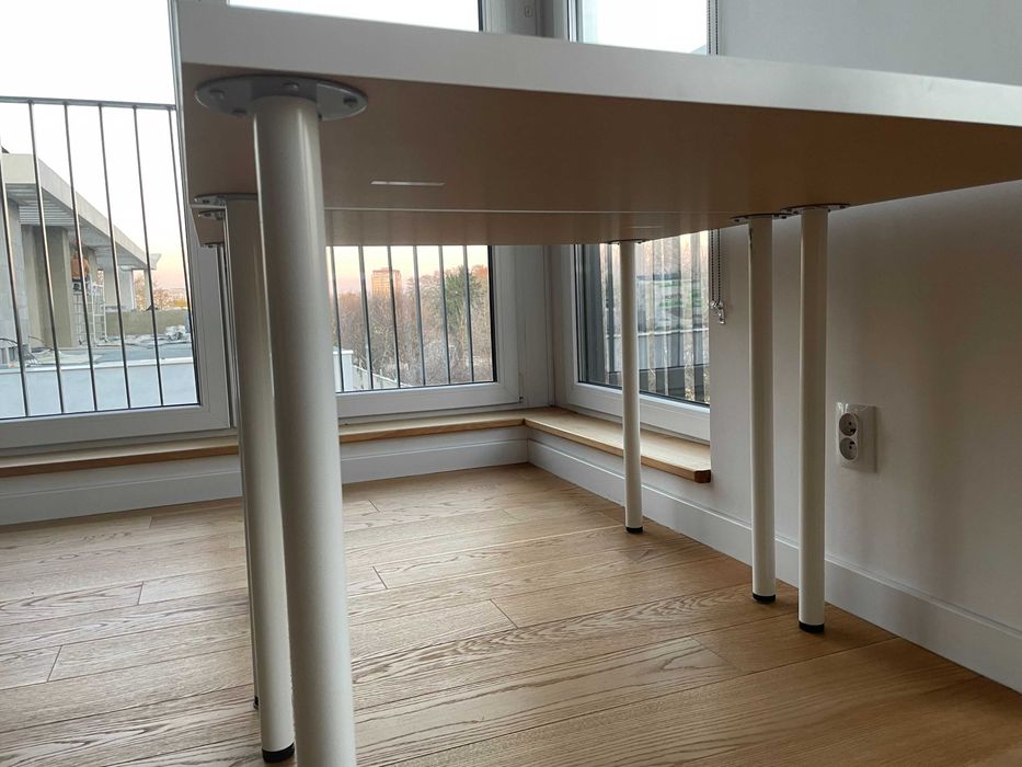 Stół, biały, 2 sz., 100x60 cm LINNMON/ ADILS