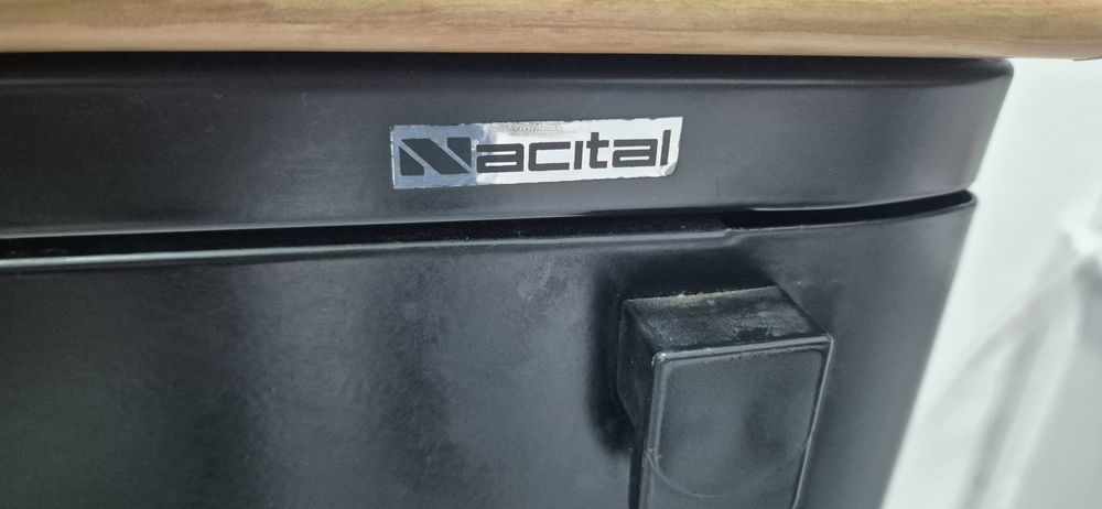 Armário de escritorio Nacital preto com portas de correr