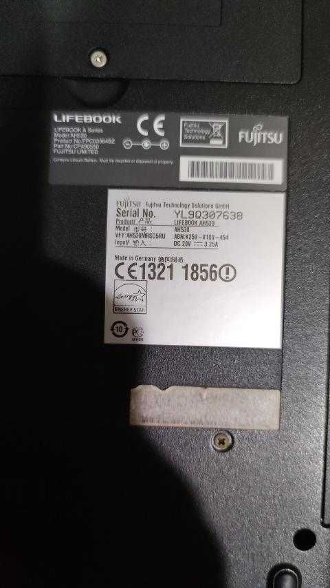 Ноутбук Fujitsu lifebook AH530