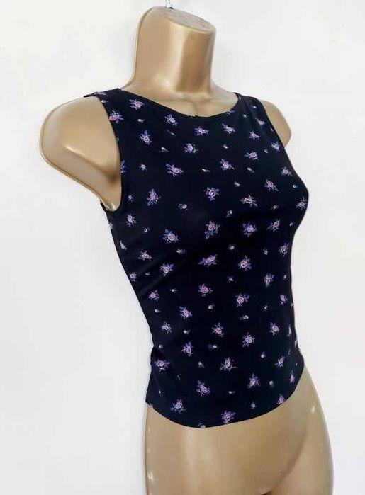 Vintage top z kwiatami S