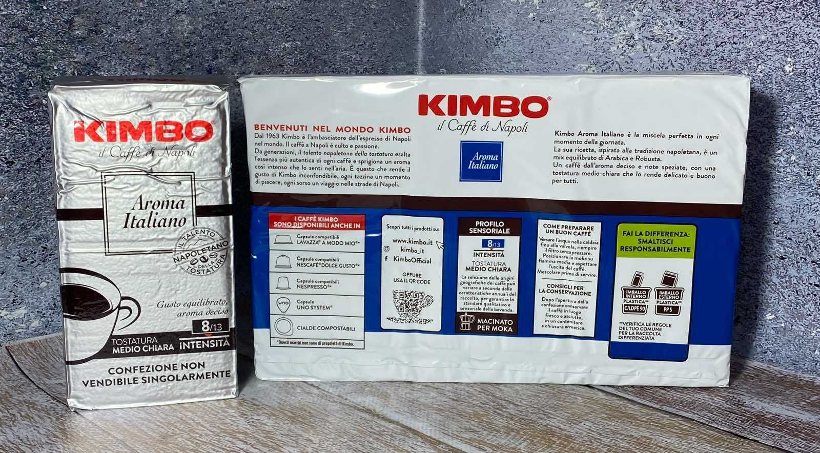 Кава мелена Kimbo Aroma Italiano
Вага 250 грам