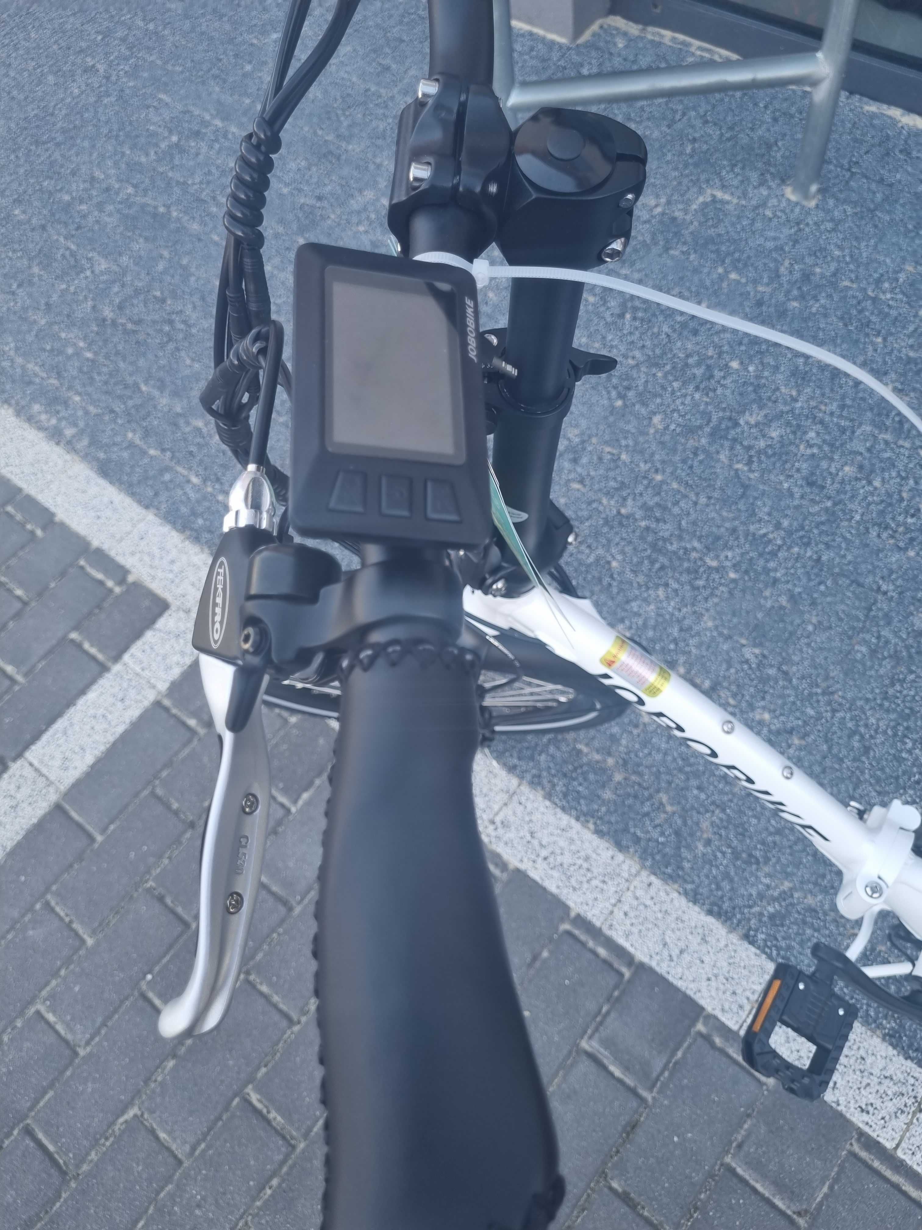 NOWY Rower elektryczny składany JOBOBIKE SAM WHITE 36V 13Ah Li-Ion