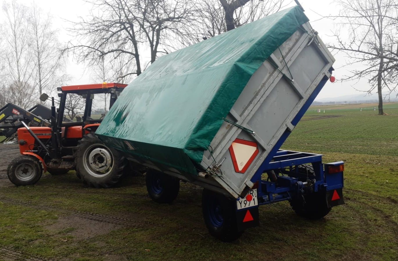 Przyczepa Autosan D-732 i BSS Brandyss Agro 12.09