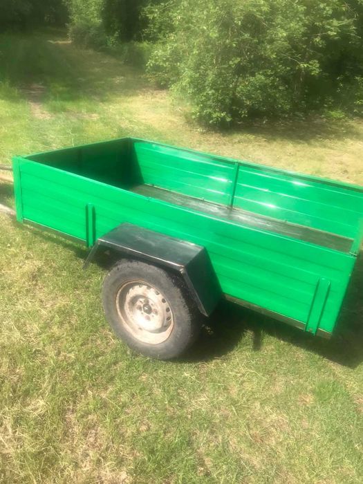 Причіп мотоблока. Причеп на трубі 50мм з сцепкою