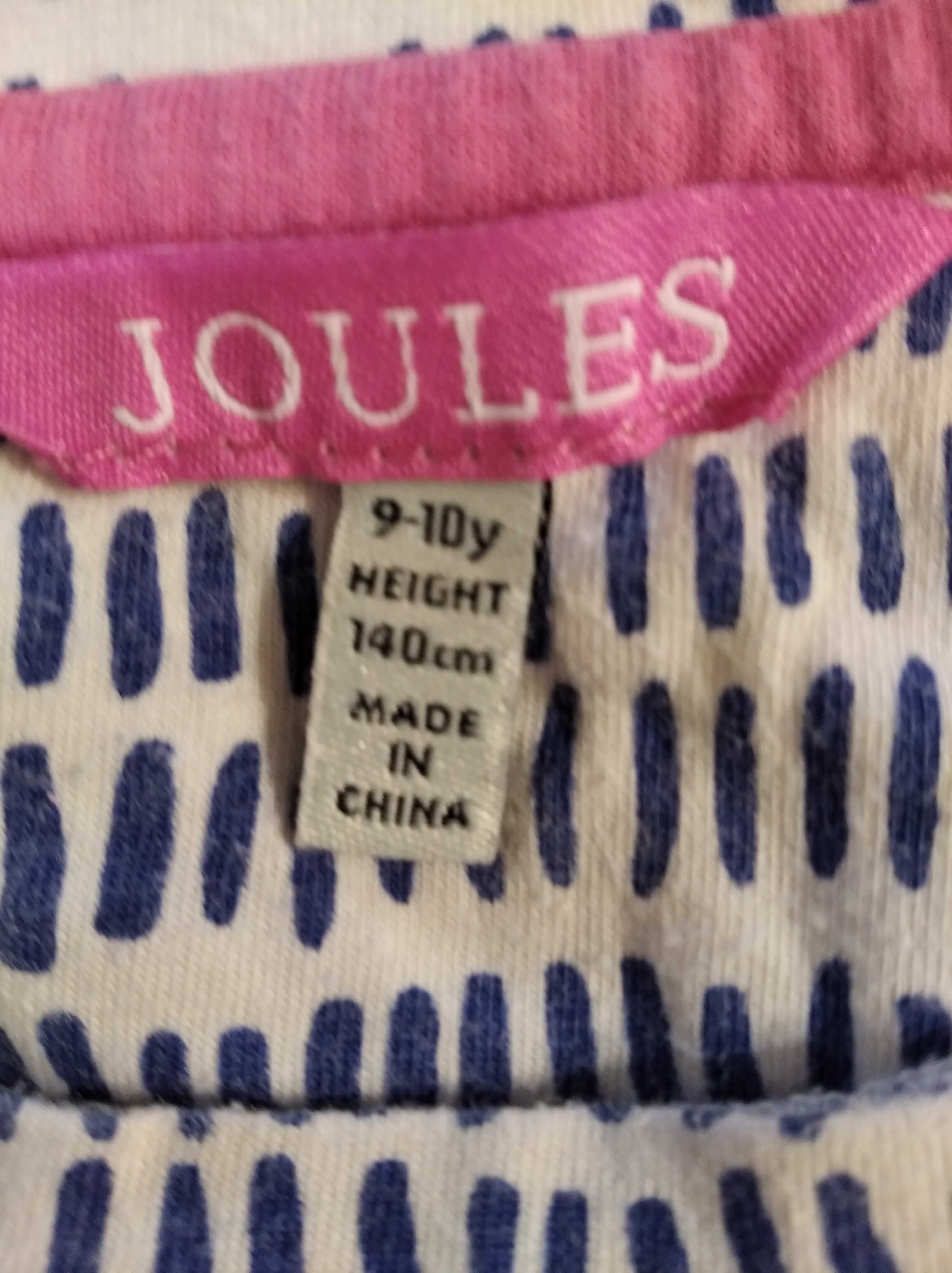 Яркая футболка с длинным рукавом фирмы Joules, размер 9-10 лет, 140см