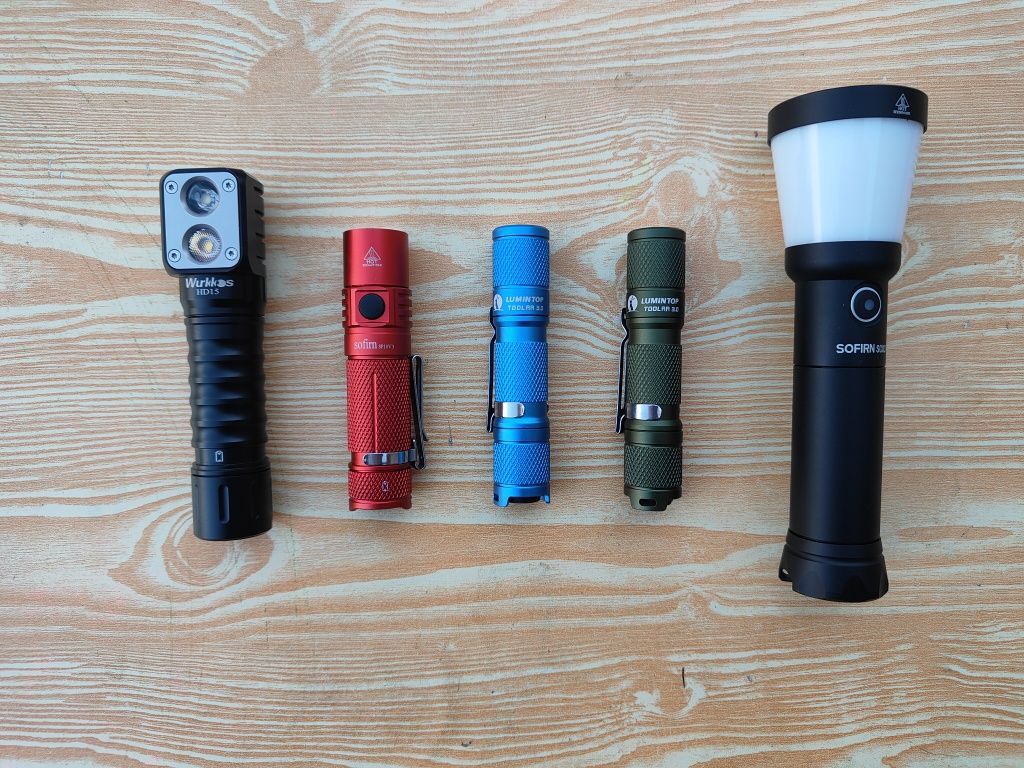 EDC ліхтарик Sofirn SP10V3 HS10 Lumintop ToolAA3.0 Wurkkos HD10 з АКБ