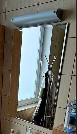 Lustro łazienkowe (50 x 80 cm) z kinkietem