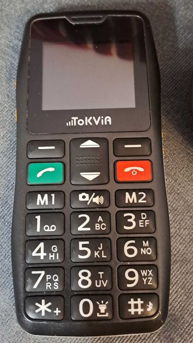 Telemóvel Tokvia com suporte de carregador