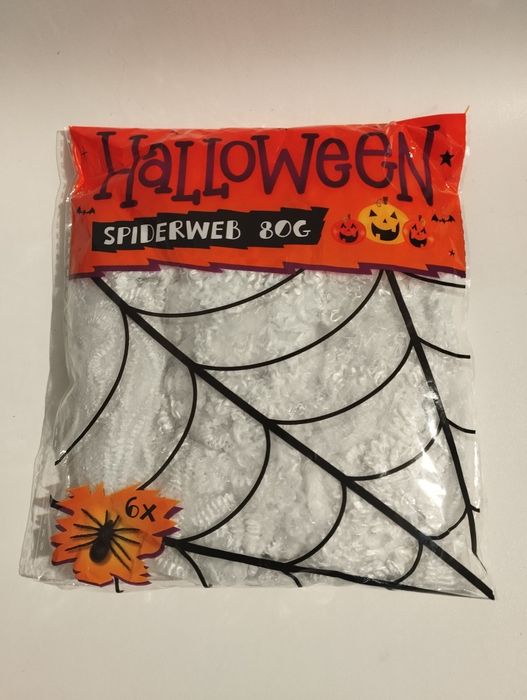 Dekoracyjna pajęczyna HALLOWEEN 80g