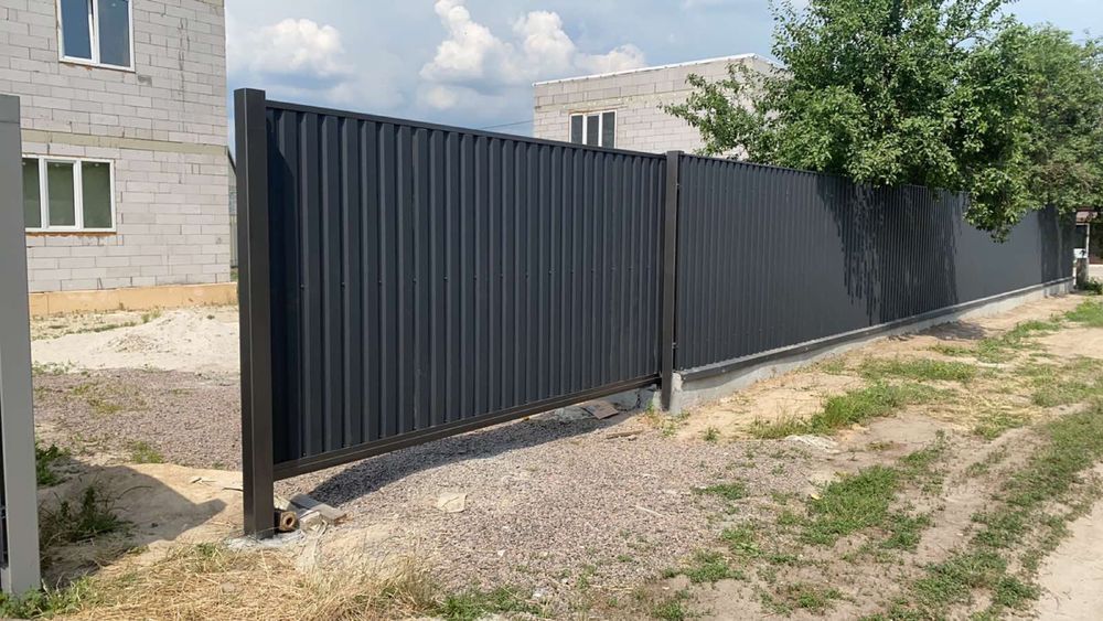 Ворота відкатні забори під ключ