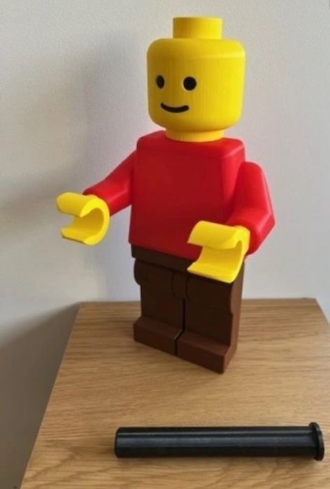 Ludzik lego, uchwyt, wieszak na papier toaletowy