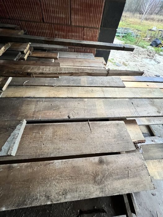 Deski szalunkowe po jednej budowie