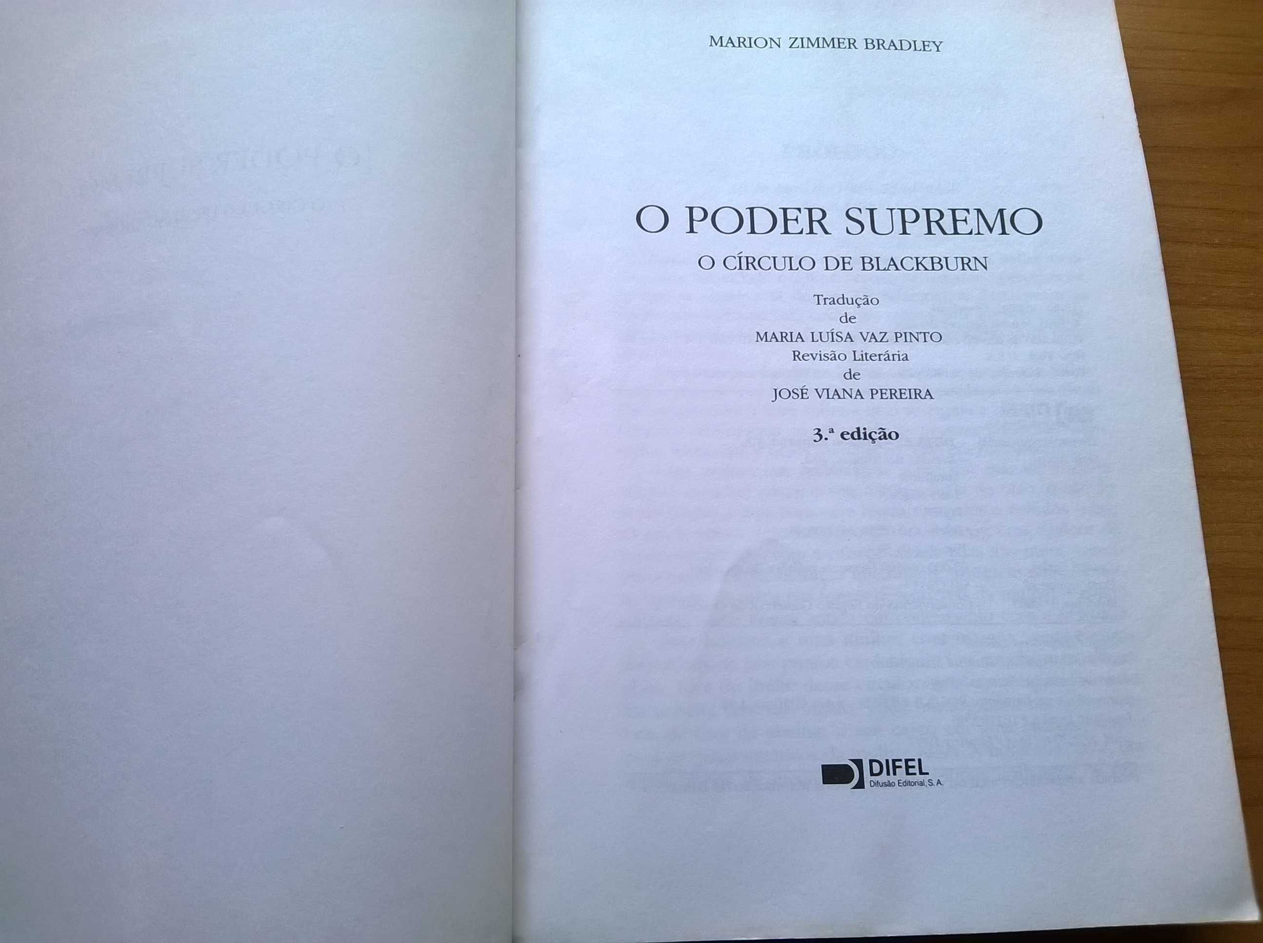 O Poder Supremo O Círculo de Blackburn - Marion Zimmer Bradley