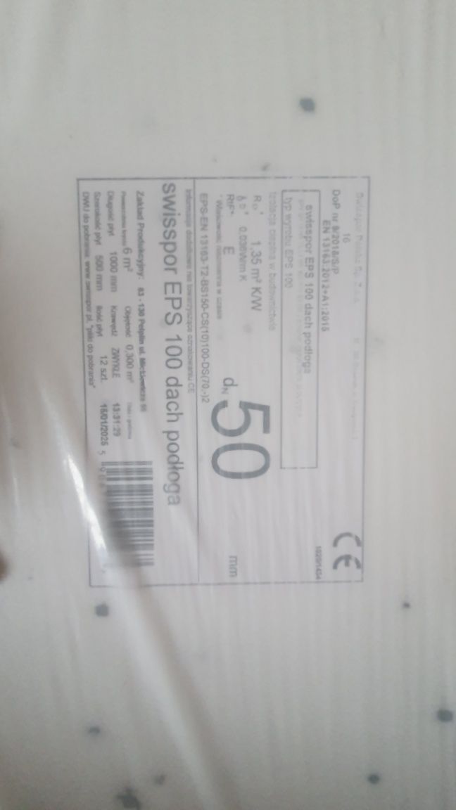 Styropian podłogowy EPS 100